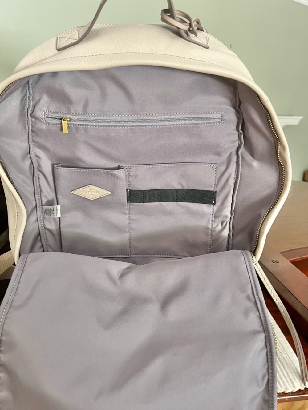 Fossil Sherri Eco Leather Backpack in Greystone - Picture 11 of 15